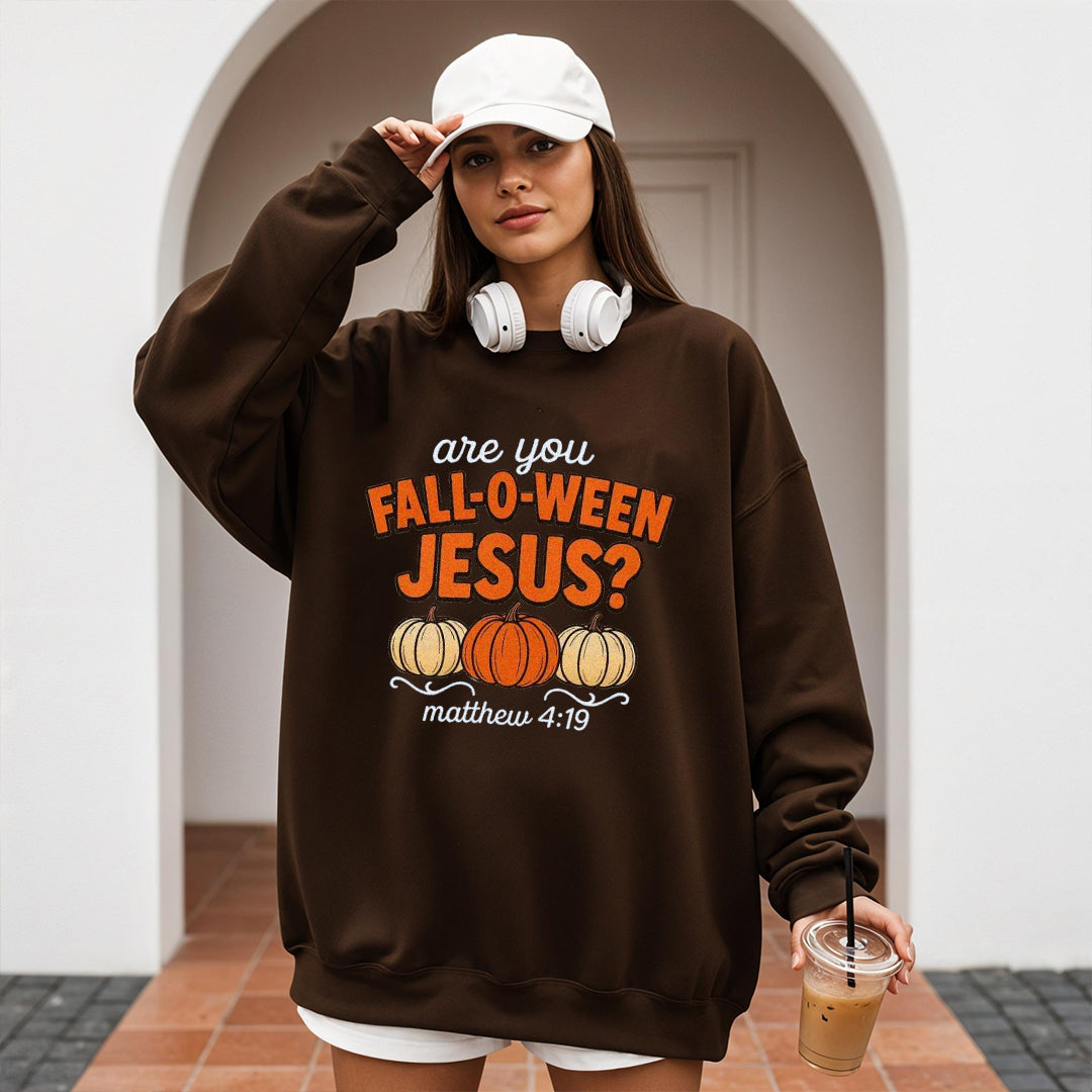 Retro Fall Religious Shirt, Are You Fall-O-Ween Jesus, Womens Christian Shirt, Follow Jesus Shirt, Bible Matthew Shirt, Cute Thankful Shirt ILAF58